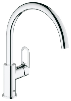 Смеситель однорычажный для мойки, GROHE BauLoop, хром, 31368000