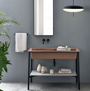 Раковина встраиваемая Cielo I Catini Catino CALAR BR 110 см серый