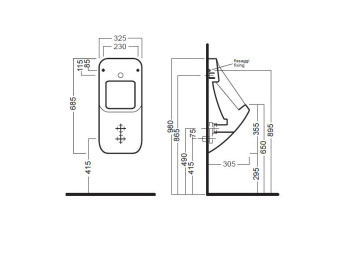 Писсуар Hatria FUSION Q YXE101