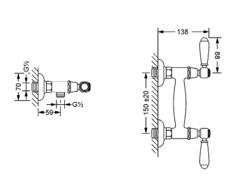 Смеситель для душа Jorger Delphi 109.20.205.000 chrome