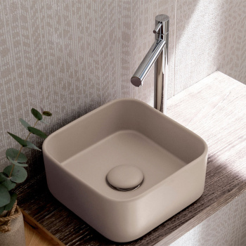 Раковина накладная Cielo Shui Comfort MILAQ AN 25 см коричневый