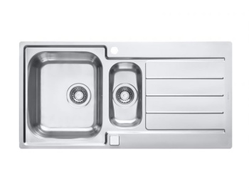 Кухонная мойка Alveus Line Maxim 10 1089610, в комплекте с сифоном сталь