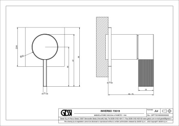Смеситель для душа Gessi 73519.726 Warm Bronze Brushed PVD