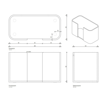 Держатель для бумажных полотенец Decor Walther Stone SPTB настольный, белый 974150