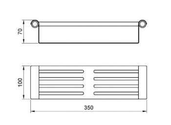 Полка для ванной Nofer ROMA матовая 16823.S