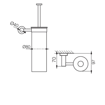 Ёршик настенный Fima Carlo Frattini Rotola золото F6006/2OR