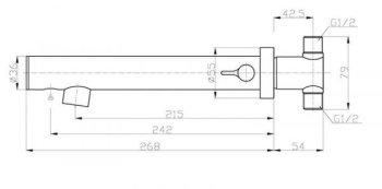 Смеситель для раковины Nofer 07263M.B автоматический, хром