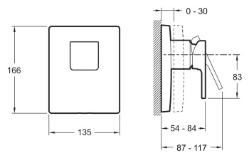 Смеситель для душа Jacob Delafon Modulo E98632-CP