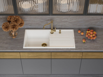 Мойка кухонная Omoikiri Tedori 100-SA бежевая 4993918