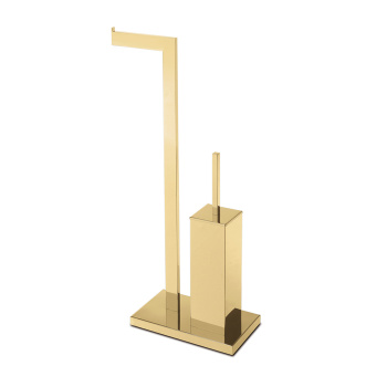 3SC SK Стойка напольная, с держателем тб и ёршиком, цвет: золото 24к. opaco SK52GO