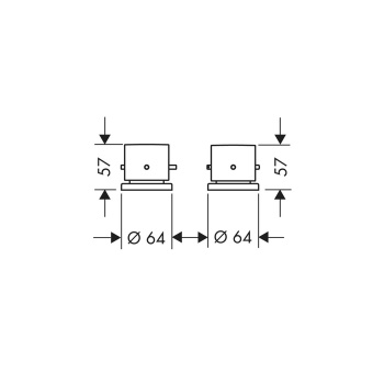 Axor Starck Смеситель на борт ванны, термостатический, на 2 отверстия, 2 потреб, цвет: хром 10480000
