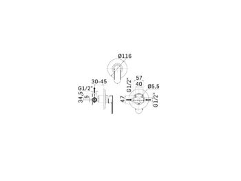 Внутренняя часть смесителя для душа Mamoli SADLER 37030000002K