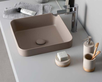 Раковина встраиваемая Cielo Enjoy EJLASIQ AV 40 см коричневый