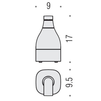 Дозатор для жидкого мыла Colombo Alize настольный, хром/матовое стекло B9331.CR-VAN