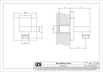 Шланговое подключение Gessi Rettangolo 20169.299 Matte Black