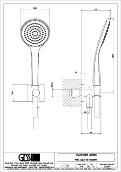 Душевой гарнитур Gessi Emporio Emporio shower 47323.299 Matte Black