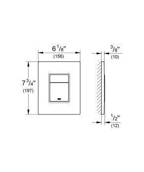 Кнопка смыва Grohe Skate Cosmopolitan 38732000 хром