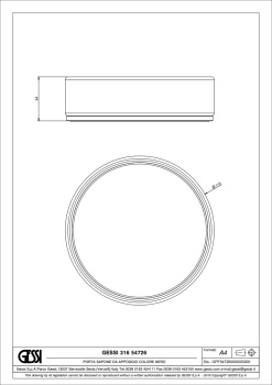 Мыльница Gessi Gessi316 54726.707 Black Metal Brushed PVD