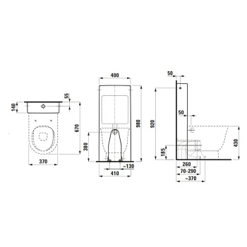 Унитаз напольный Laufen New Classic 8.2385.1.400.000.1 белый LCC, с покрытием Laufen Clean Coat
