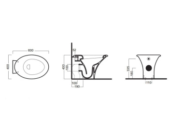 Унитаз напольный Hatria Sculture YXZ301
