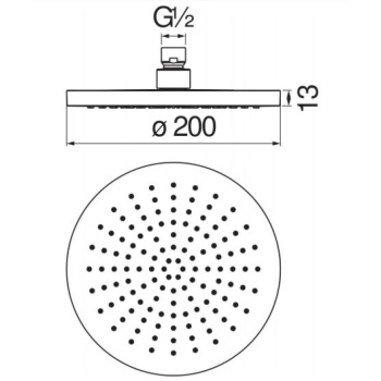 Верхний душ Nobili AD139/112RCP