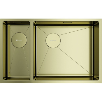 Мойка кухонная Omoikiri Taki 69-2-U/IF-LG светлое золото R 4993184