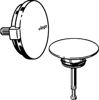 Комплект накладок к сливу-переливу Viega 735883 белый