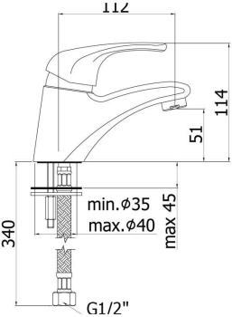 Смеситель для раковины Paffoni Nettuno Due ND071CR хром
