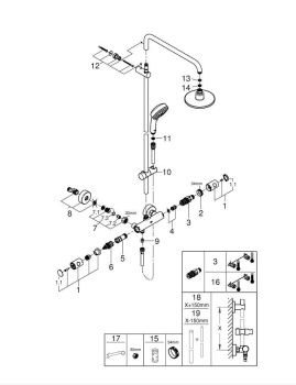 Душевая стойка Grohe Tempesta New 27922000