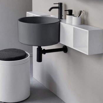 Раковина подвесная Cielo Sella SELS BR 40 см серый