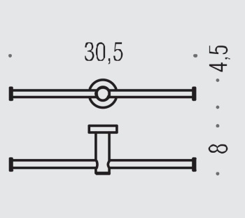 Держатель для туалетной бумаги Colombo Plus двойной, хром W4990.CR