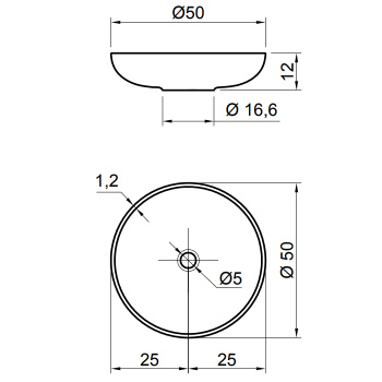 Раковина Antonio Lupi Verso 50х50х12, без отв., белый А0002423934