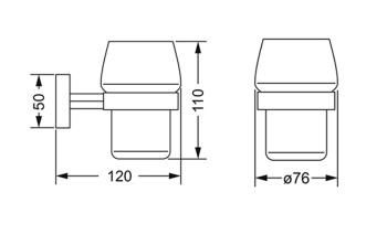 Стакан Jorger Charleston Square 634.00.036.000 chrome