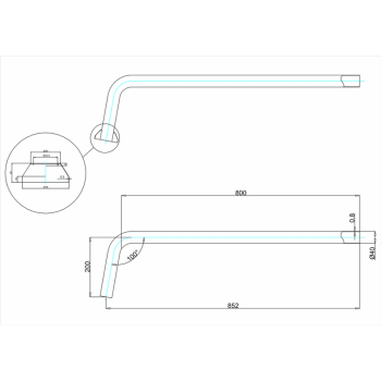 Труба соединительная Burlington W21 GOL золото