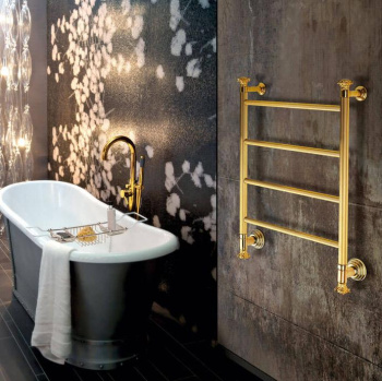 Полотенцесушитель электрический Margaroli Capitelli 2952J5504RNNB 83x62.5 правый хром