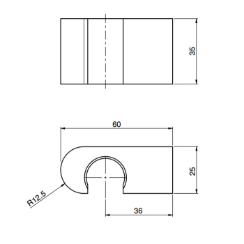 Держатель для душа Fima Carlo Frattini Switch чёрный матовый F5904NS