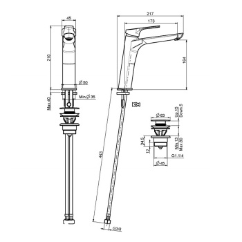 Смеситель для раковины Fima Carlo Frattini Serie 4 F3761LCR хром