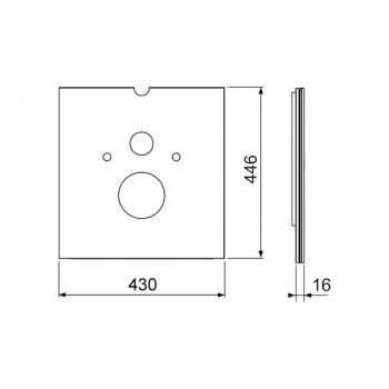 Панель смыва Tece Tecelux 9650102 белый