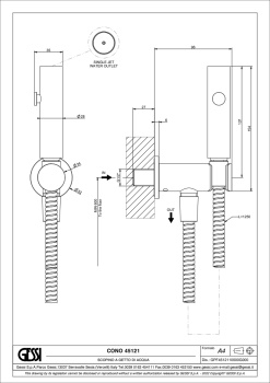 Гидроёршик для унитаза Gessi Ingranaggio 45121.031 Chrome