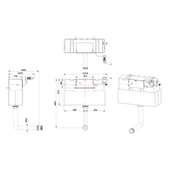 Бачок для унитаза Burlington F6CC