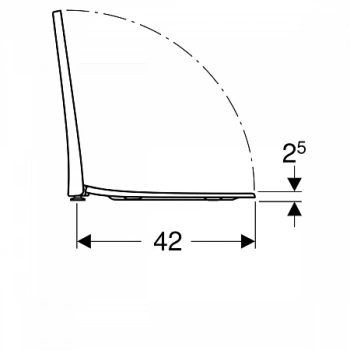 Крышка-сиденье для унитаза Geberit Acanto 500.604.01.2 стандарт