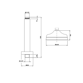 Верхний душ Nicolazzi   5732BZ20