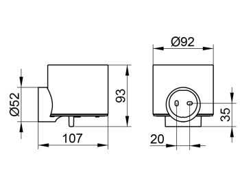 Дозатор для жидкого мыла Keuco Reva 12852019000 хрустальный, хром