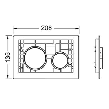 Клавиша смыва Tece Teceloop 9240668 золото