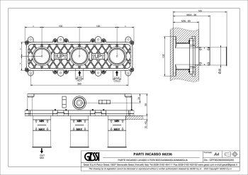 Скрытая часть смесителя Gessi Origini 66236.031 Chrome