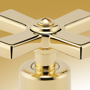 Стакан THG Petale De Cristal Clair Lisere Dore U6E-F01-536 полированный хром