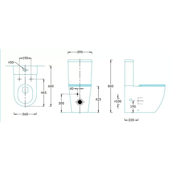 Унитаз напольный безободковый с крепежом и сиденьем Kerama Marazzi Sfera SF.wc.01 белый глянцевый