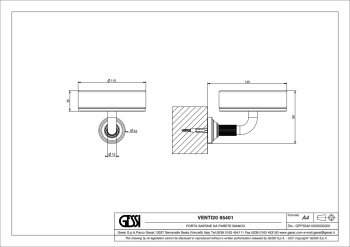 Мыльница Gessi Venti20 65401.726 Warm Bronze Brushed PVD