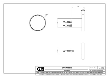 Крючок Gessi Origini 66521.707 Black Metal Brushed PVD