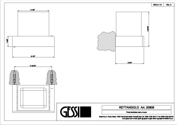 Стакан Gessi Rettangolo 20808.031 Chrome